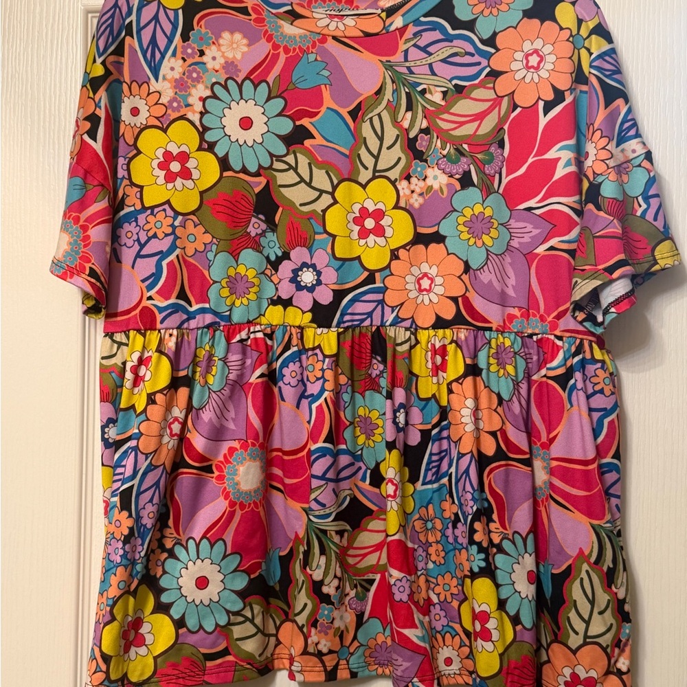 Floral Multicolor Women's Top